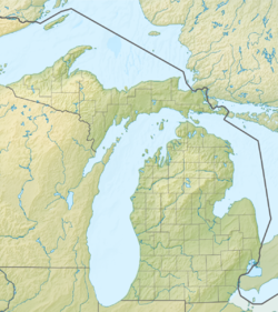 Map showing the location of Pontiac Lake State Recreation Area