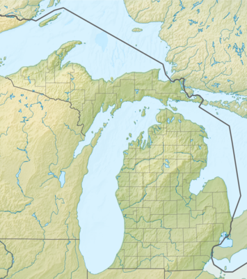 Location map USA Michigan