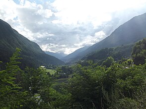 Das untere Val di Sole mit Blickrichtung Südwesten