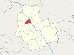 Location of Żoliborz within Warsaw