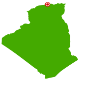 Location of Algiers within Algeria