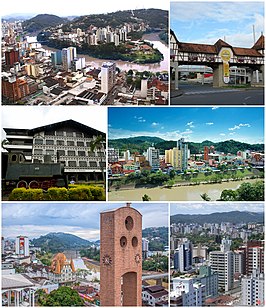 Een collage van Blumenau