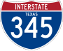 Interstate 345 marker