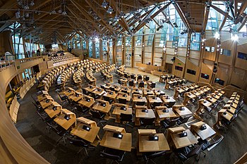 Dewan perbahasan Parlimen Scotland