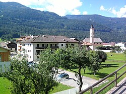 Skyline of Ziano di Fiemme