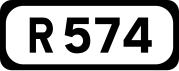 R574 road shield}}