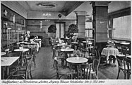 Gastraum des Café Lutze um 1940