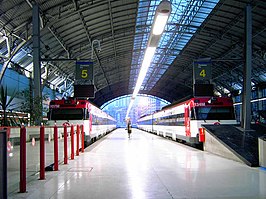 Station Abando. Het knooppunt van het Cercanías netwerk in Bilbao