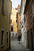 A street in the old town of Fosdinovo