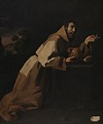 1639: Büßender hl. Franziskus, von Francisco de Zurbarán