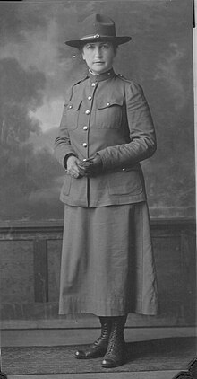 Image of Dr. Bennett in her World War I Uniform