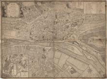 Plan routier de Rouen en 1792