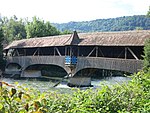 Holzbrücke über die Limmat