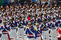 The Presidential Guard at the Independence Day military parade.