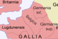 Image 18The Roman province of Gallia Belgica in around 120 AD (from History of Belgium)