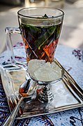 Mint tea in Isfahan