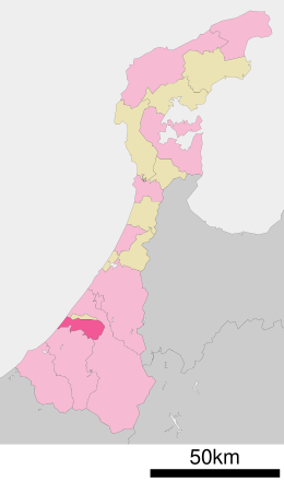 Nomin sijainti Ishikawan prefektuurissa