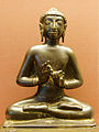 Room 33 - Gilded bronze statue of the Buddha, Dhaneswar Khera, India, 5th century AD