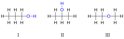 Isomer-isomer propanol