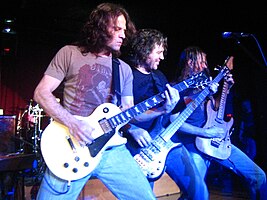 Winger in 2007. L–R: John Roth, Kip Winger, Reb Beach.