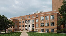 Johnson County Court House, byggt 1952 rivet 2021