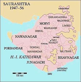 Stato di Radhanpur - Localizzazione