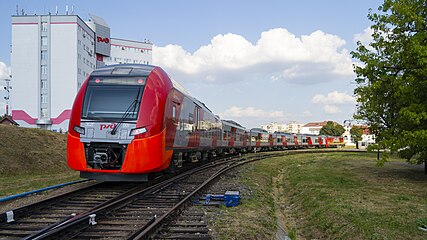 ЭС2Г-001 на кольце ВНИИЖТа в Щербинке