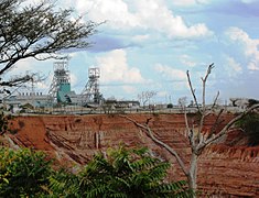 La mine de cuivre à ciel ouvert de Nkana, dans la province du Copperbelt.