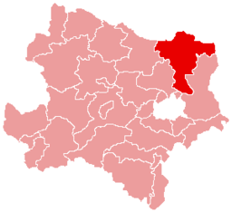 Bezirk Mistelbach location map