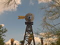 The windmill at the Judge Roy Bean Visitor Center