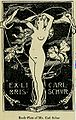 Ex libris voor Carl Schur ca. 1902