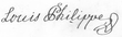 Signature de Louis-Philippe Ier