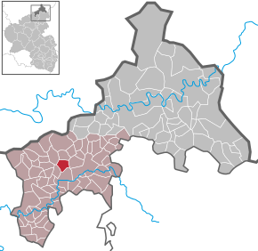 Poziția ortsgemeinde Hemmelzen pe harta districtului Altenkirchen