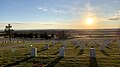 The battlefield at sunset