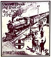 Pubblicità del 1905 del treno Scott Special, che faceva servizio sulla ferrovia di Santa Fe