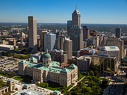 Downtown Indianapolis in 2016