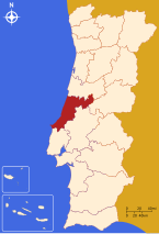 Leiria distritu map