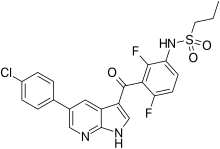 Vemurafenib structure.svg