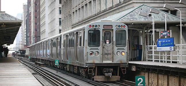 Chicago "L" rolling stock, by Dschwen