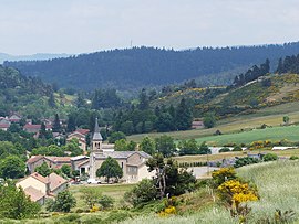 Church and village from the south