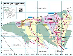 Peta lokasi Kecamatan Karangreja