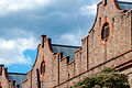 Stepped style gables, with circular vents