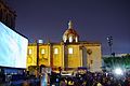 Open-Air-Cinema with an AIRSCREEN on the Guadalajara Film Festival.