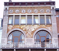 Hôtel Ciamberlani, Ixelles, de Paul Hankar (1897).[24]​