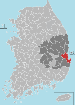 Location in Sooth Korea