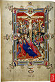 Missal Sherborne: Crucificação, século XV. British LIbrary