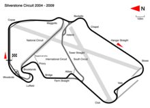 Silverstone Circuit in its 2004 configuration