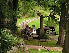 Delitsch-Gedenkstein am Grüner Graben im Park