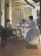 Interior al aire libre (1892), de Ramón Casas.