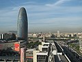 La Torre Agbar i la Plaça de les Glòries Catalanes